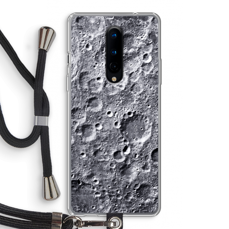 Maanlandschap: OnePlus 8 Transparant Hoesje met koord