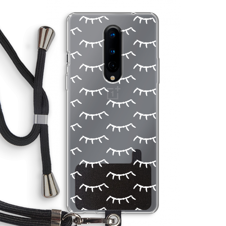 Wimpers: OnePlus 8 Transparant Hoesje met koord