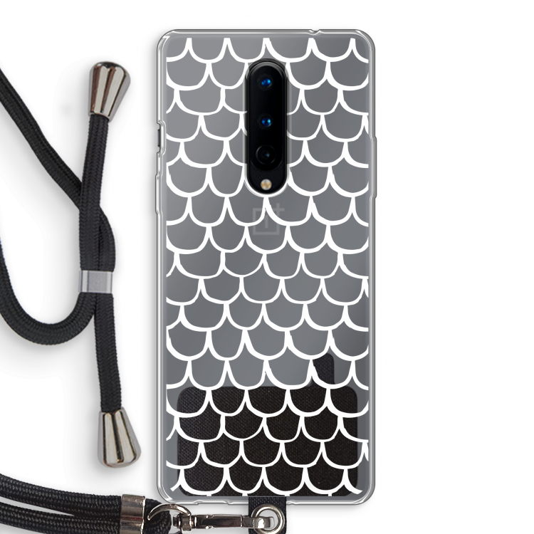Dakpannetjes: OnePlus 8 Transparant Hoesje met koord