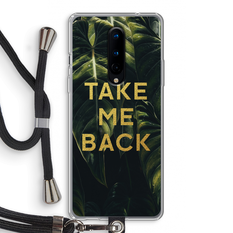 Take me back: OnePlus 8 Transparant Hoesje met koord