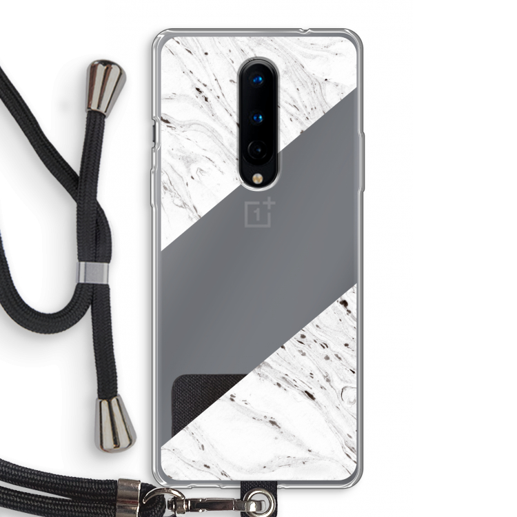 Biggest stripe: OnePlus 8 Transparant Hoesje met koord