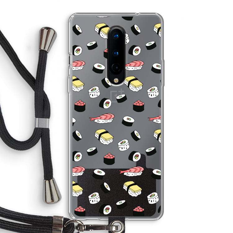 Sushi time: OnePlus 8 Transparant Hoesje met koord