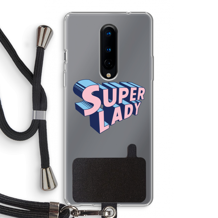 Superlady: OnePlus 8 Transparant Hoesje met koord