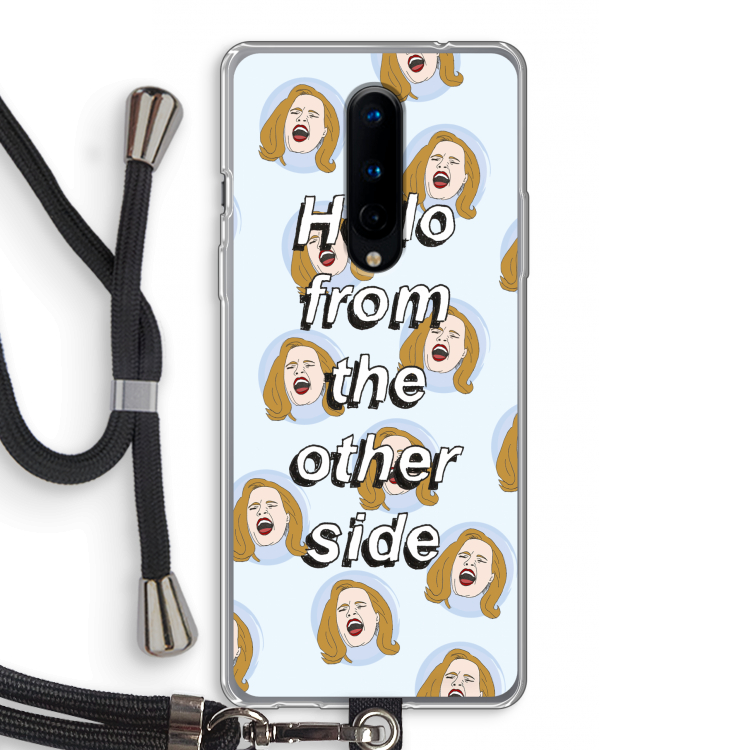 Hello: OnePlus 8 Transparant Hoesje met koord