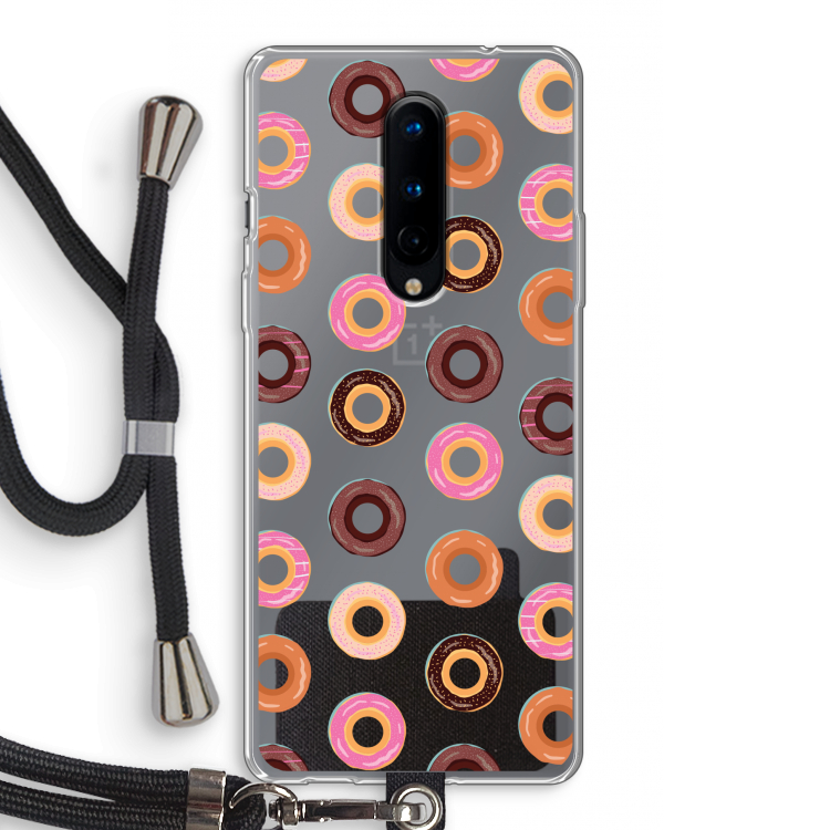 Donuts: OnePlus 8 Transparant Hoesje met koord