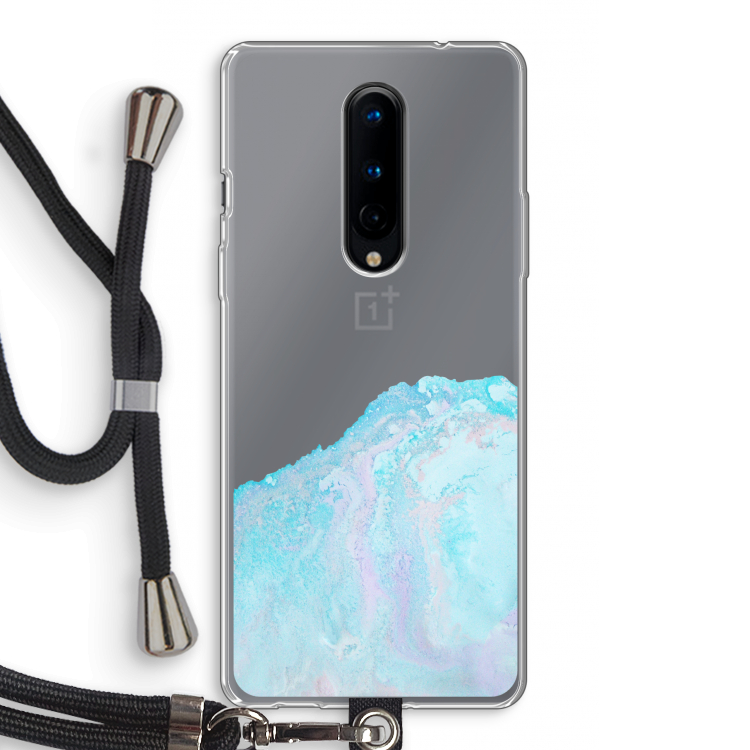 Fantasie pastel: OnePlus 8 Transparant Hoesje met koord
