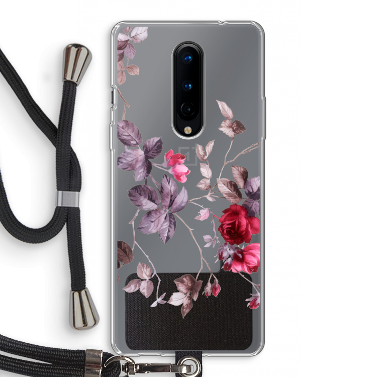 Mooie bloemen: OnePlus 8 Transparant Hoesje met koord