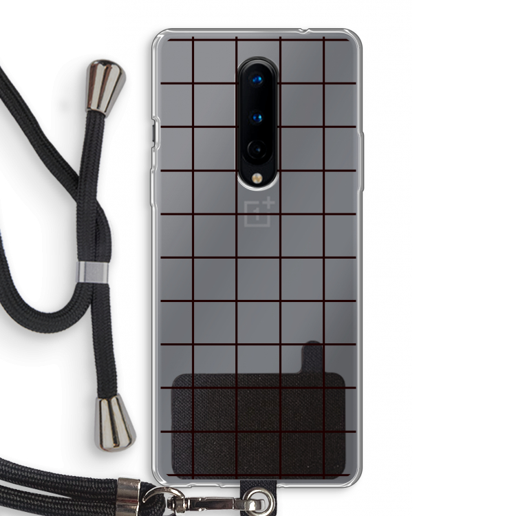 Rooster: OnePlus 8 Transparant Hoesje met koord