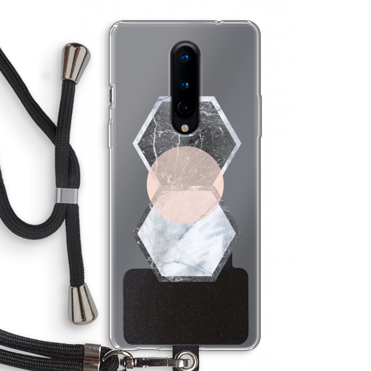 Creatieve toets: OnePlus 8 Transparant Hoesje met koord