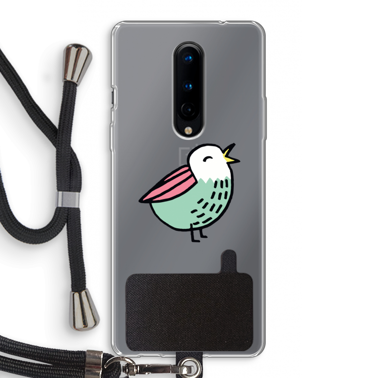 Birdy: OnePlus 8 Transparant Hoesje met koord