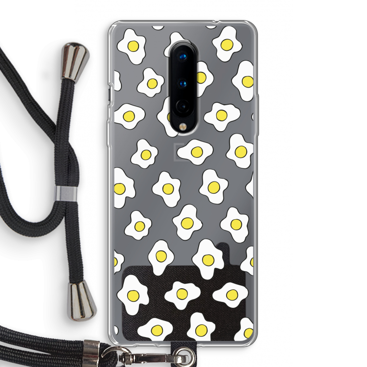 Spiegeleitjes: OnePlus 8 Transparant Hoesje met koord
