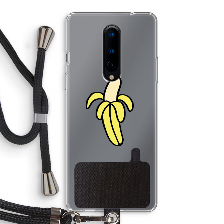 Banana: OnePlus 8 Transparant Hoesje met koord