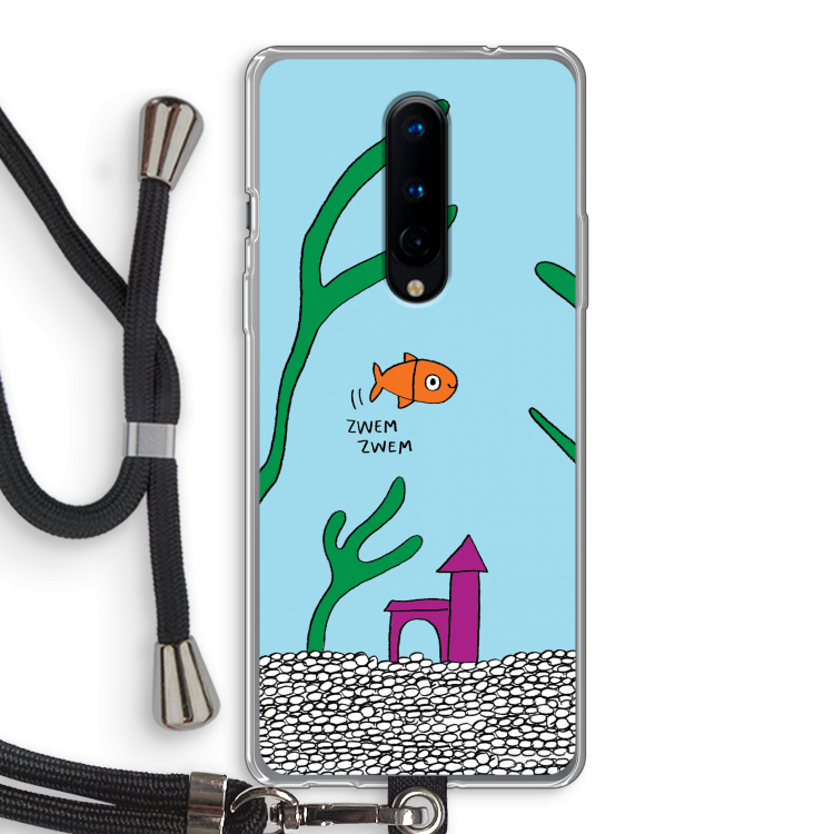 Aquarium: OnePlus 8 Transparant Hoesje met koord