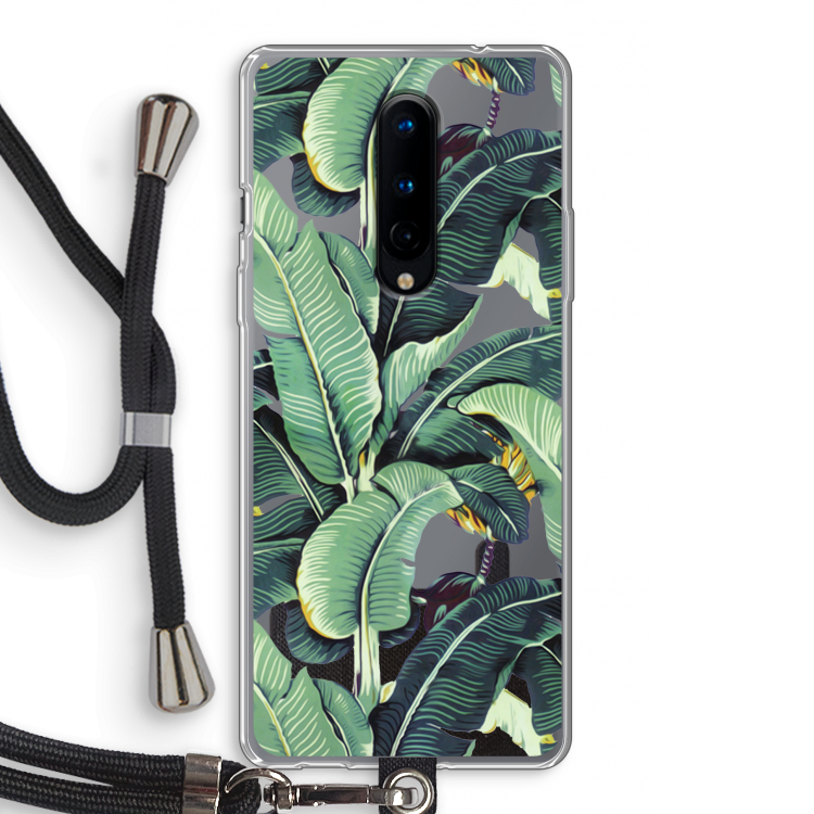 Bananenbladeren: OnePlus 8 Transparant Hoesje met koord