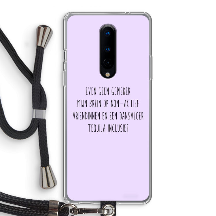 Tequila: OnePlus 8 Transparant Hoesje met koord