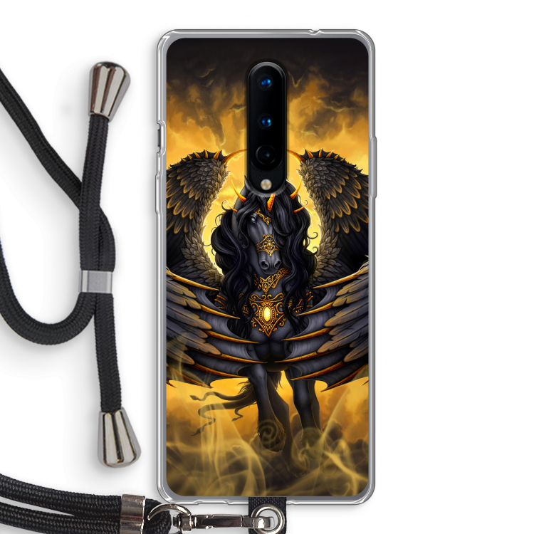 Pegasus: OnePlus 8 Transparant Hoesje met koord