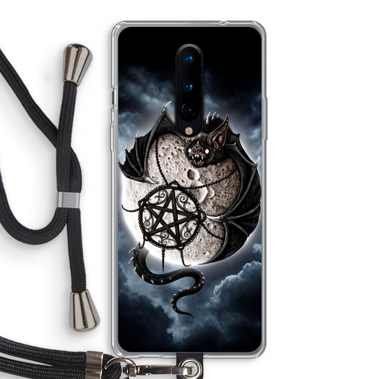Volle maan: OnePlus 8 Transparant Hoesje met koord