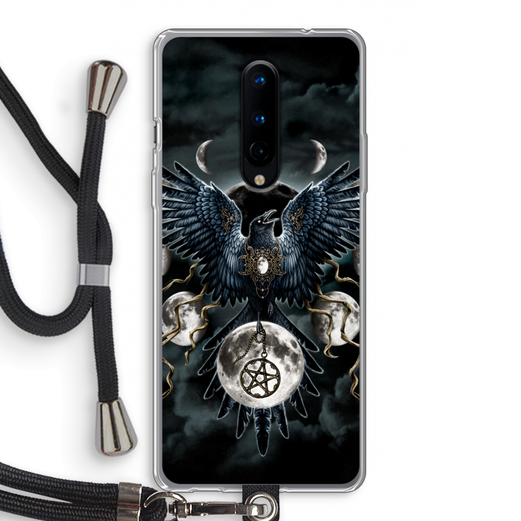 Sinister Wings: OnePlus 8 Transparant Hoesje met koord