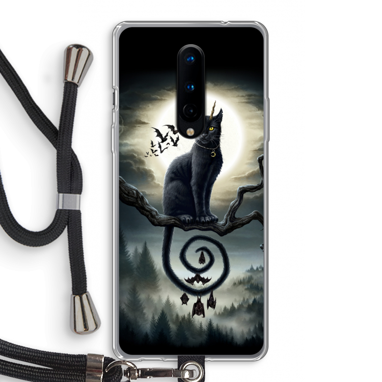 Moonlight Companions: OnePlus 8 Transparant Hoesje met koord
