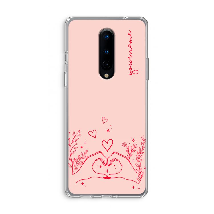 Love is in the air: OnePlus 8 Transparant Hoesje