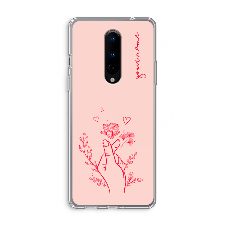 Giving Flowers: OnePlus 8 Transparant Hoesje