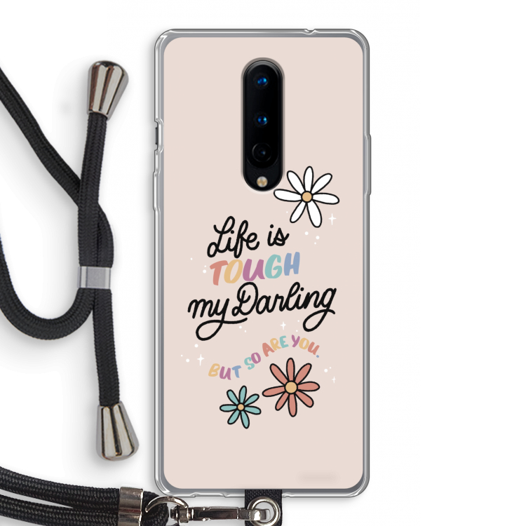 Tough Life: OnePlus 8 Transparant Hoesje met koord