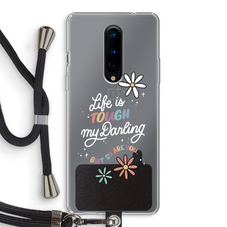 Tough Life: OnePlus 8 Transparant Hoesje met koord