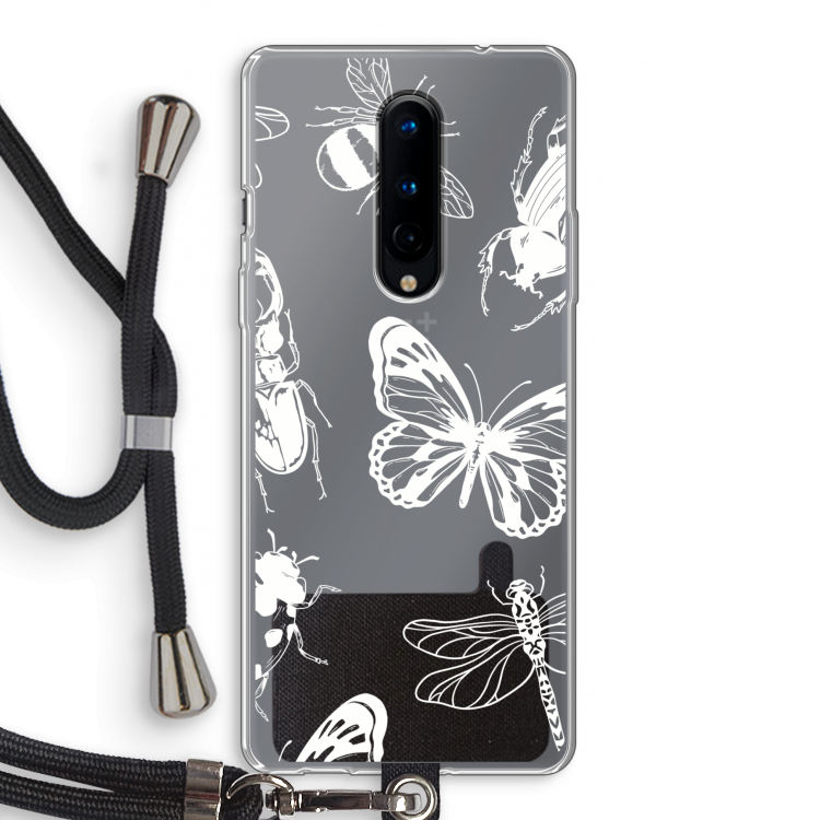 Tiny Bugs: OnePlus 8 Transparant Hoesje met koord