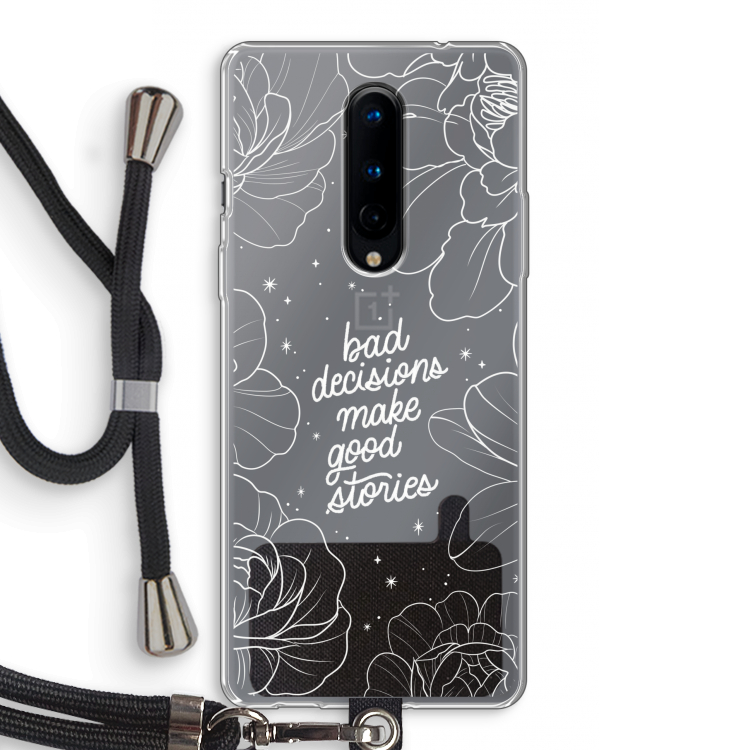 Good stories: OnePlus 8 Transparant Hoesje met koord