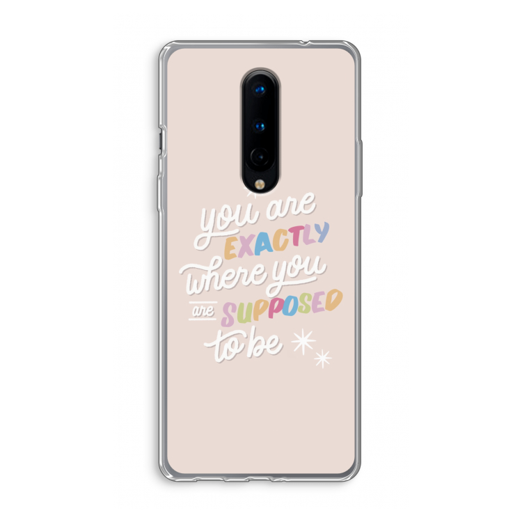 Right Place: OnePlus 8 Transparant Hoesje