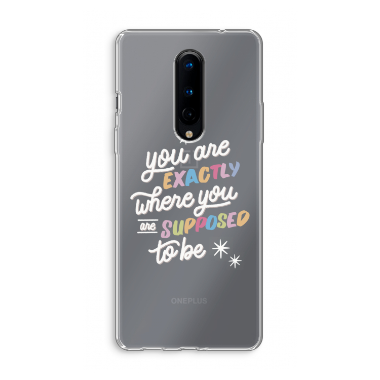 Right Place: OnePlus 8 Transparant Hoesje