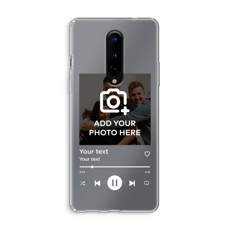 Music Player: OnePlus 8 Transparant Hoesje
