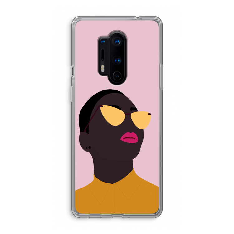 Yellow glasses: OnePlus 8 Pro Transparant Hoesje