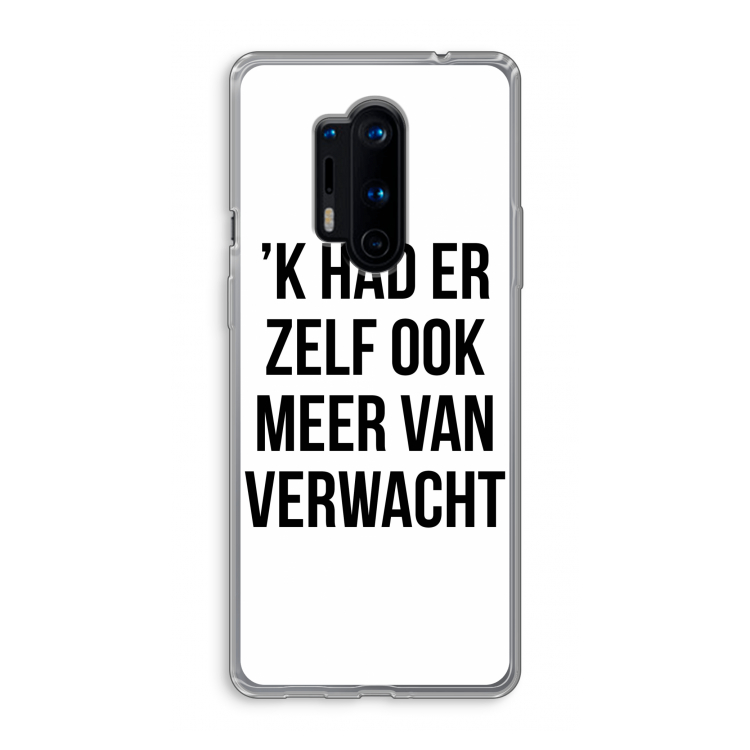 Meer verwacht: OnePlus 8 Pro Transparant Hoesje
