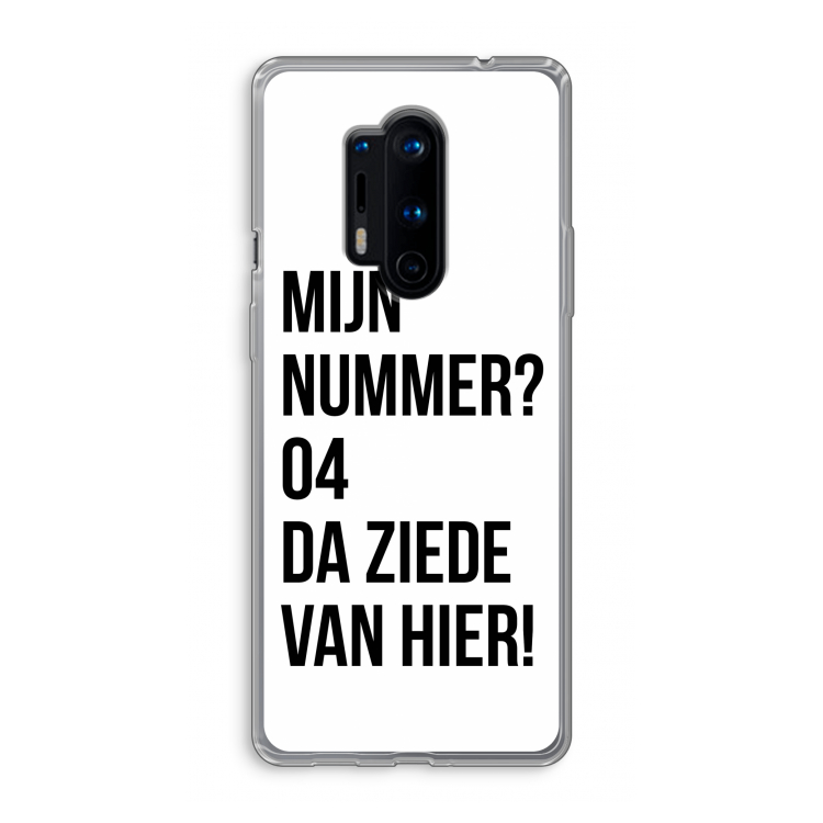 Da ziede van hier: OnePlus 8 Pro Transparant Hoesje