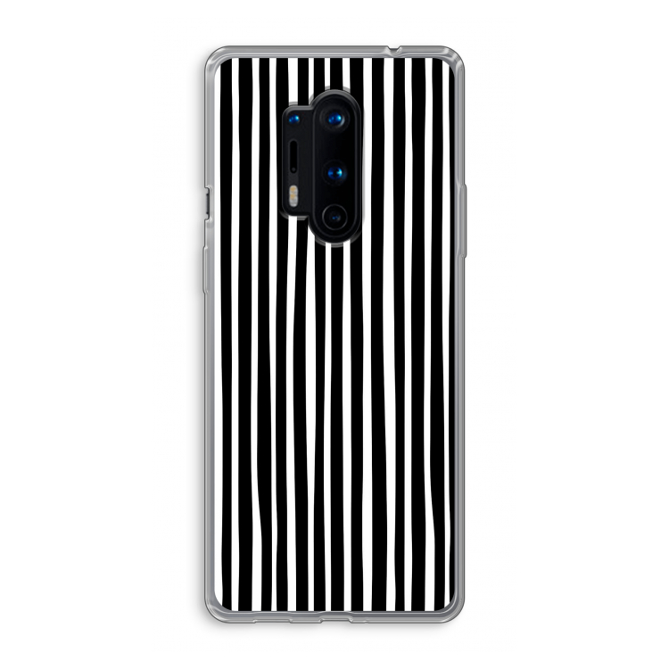 Stripes: OnePlus 8 Pro Transparant Hoesje