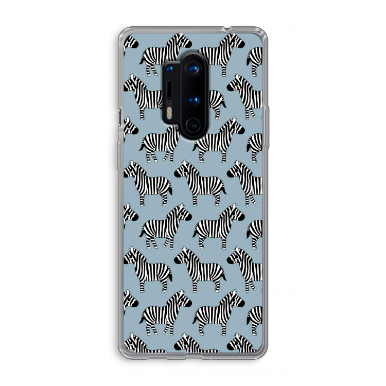 Zebra: OnePlus 8 Pro Transparant Hoesje
