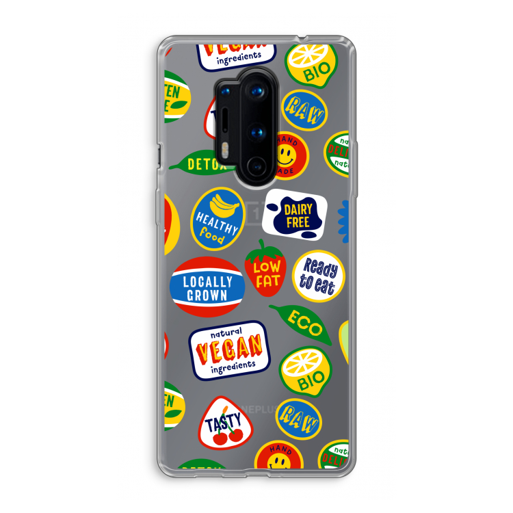 Fruitsticker: OnePlus 8 Pro Transparant Hoesje