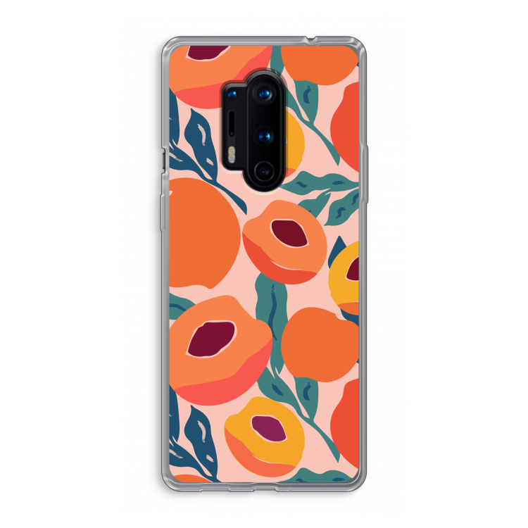 Perzik: OnePlus 8 Pro Transparant Hoesje