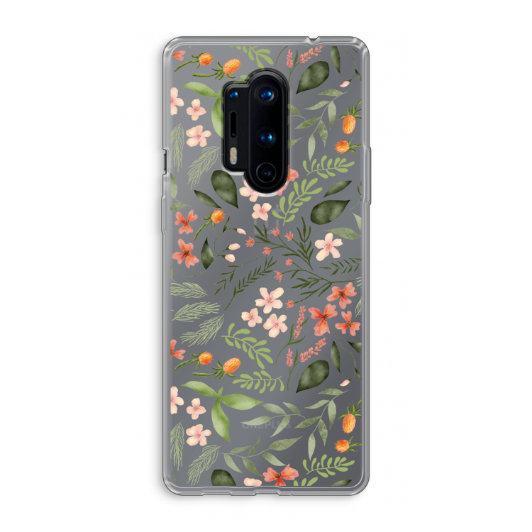 Sweet little flowers: OnePlus 8 Pro Transparant Hoesje