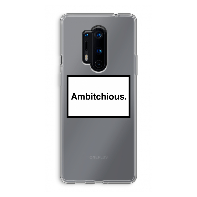 Ambitchious: OnePlus 8 Pro Transparant Hoesje