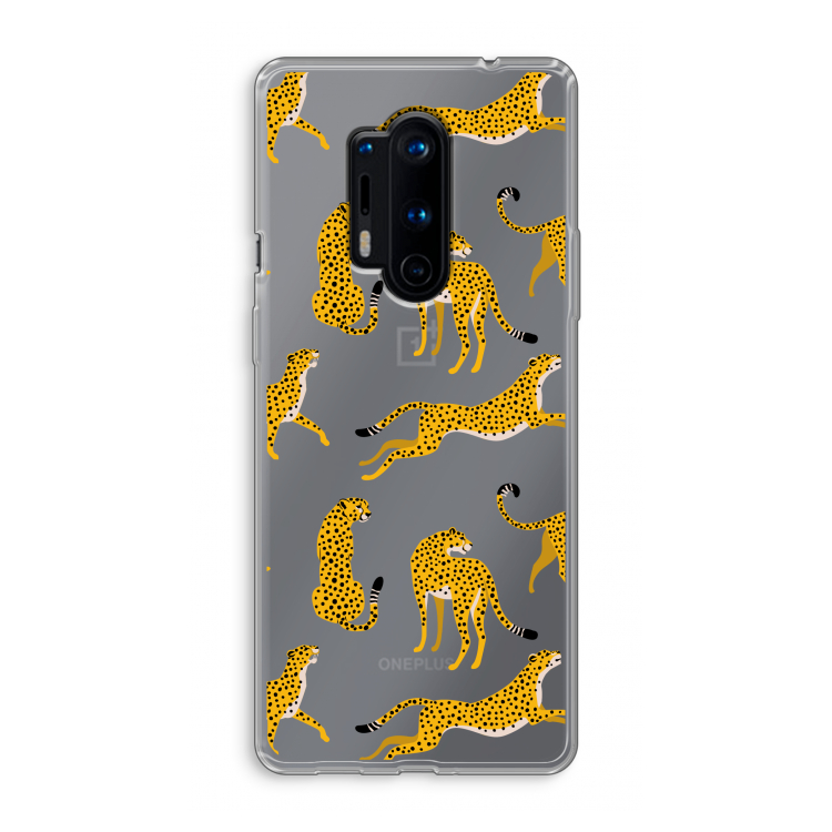 Luipaard: OnePlus 8 Pro Transparant Hoesje