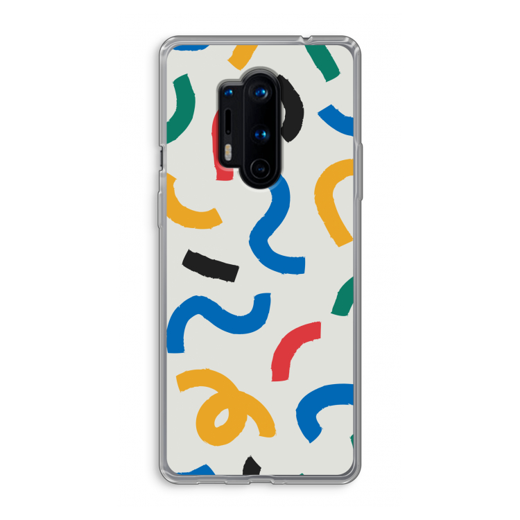 Illustratieve pop 2: OnePlus 8 Pro Transparant Hoesje
