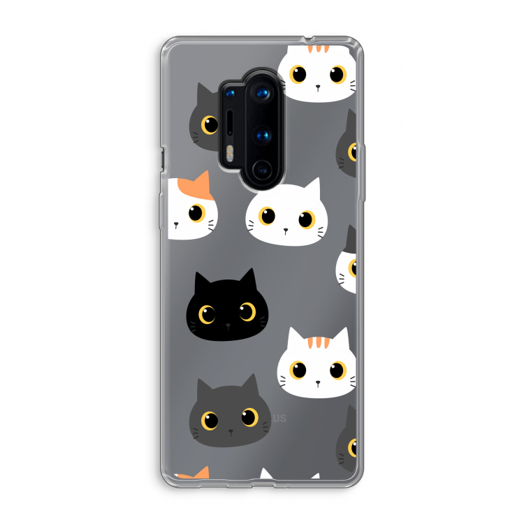 Katten: OnePlus 8 Pro Transparant Hoesje