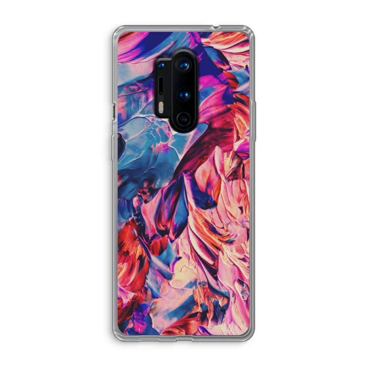 Pink Orchard: OnePlus 8 Pro Transparant Hoesje