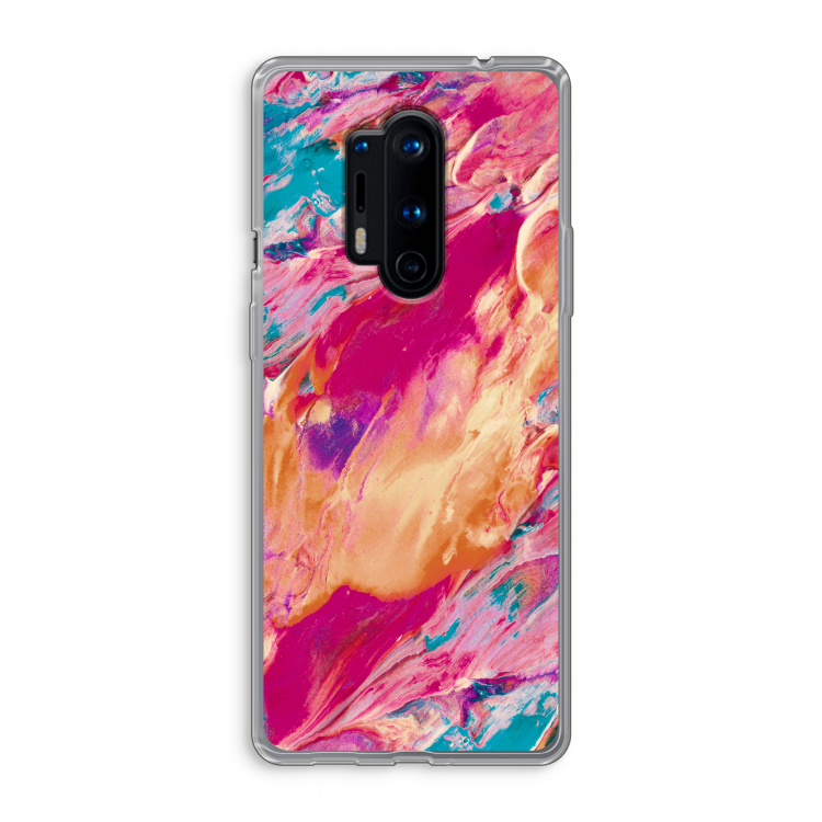 Pastel Echoes: OnePlus 8 Pro Transparant Hoesje