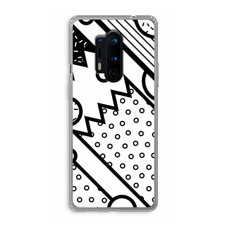 Pop Art #4: OnePlus 8 Pro Transparant Hoesje