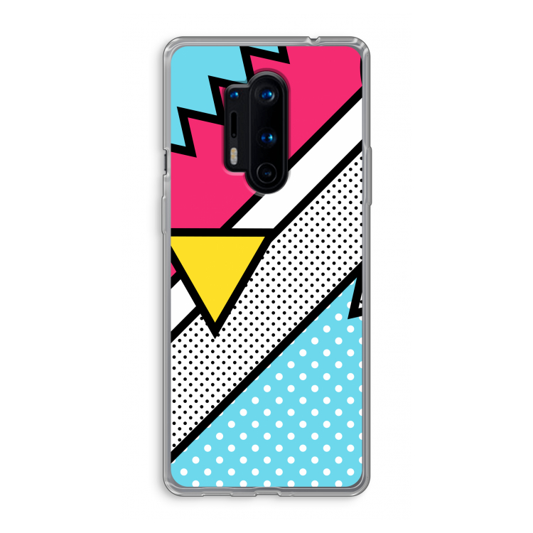 Pop Art #3: OnePlus 8 Pro Transparant Hoesje