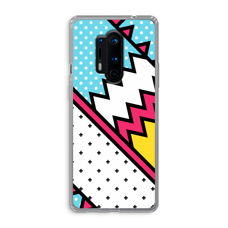 Pop Art #2: OnePlus 8 Pro Transparant Hoesje