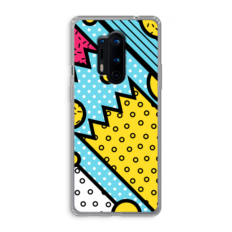 Pop Art #1: OnePlus 8 Pro Transparant Hoesje
